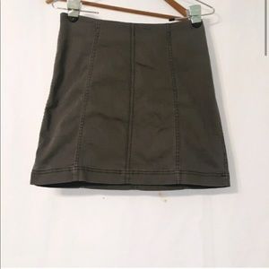 free people dark grey skirt